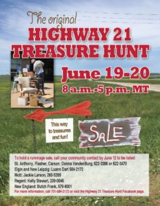 Highway 21 Treasure Hunt Graphic 